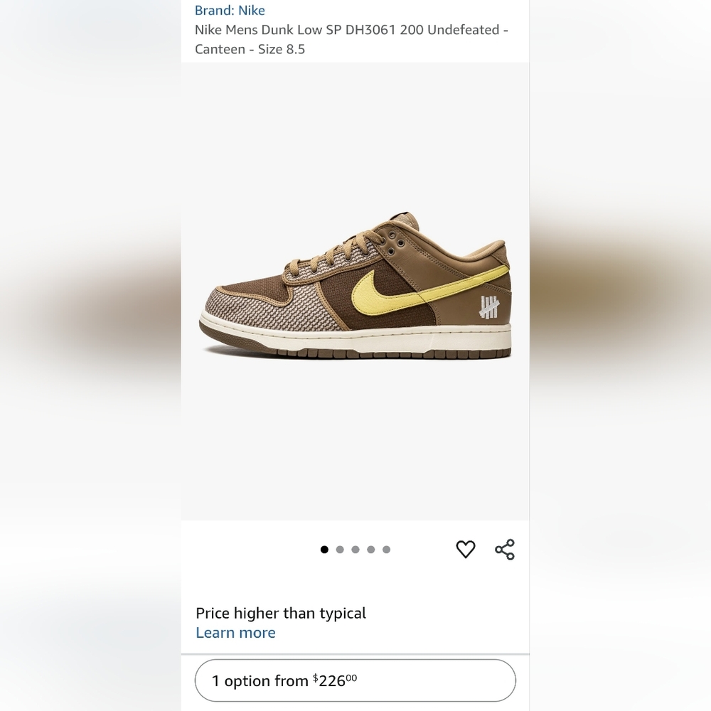 Nike Dunk Low SP Undefeated Canteen